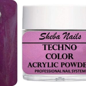 SHEBA NAILS Satin Color ACRYLIC Powder Collection – 1 oz. – SATIN PURPLE