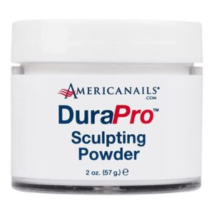 Americanails DuraPro – Sculpting Powder – Professional Nail Acrylic Powder -Smooth Finish> Quick Dry> No Lamp Needed – Ideal for Nail Sculpting & Designing 2 oz. Clear