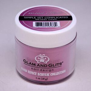 Glam Glits MOOD EFFECT ACRYLIC POWDER 1 oz Simple Yet Complicated ME1033