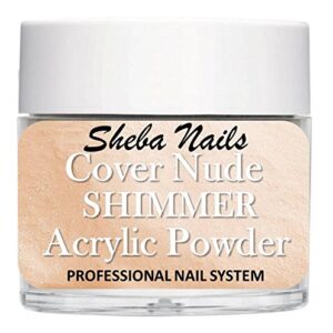 SHEBA NAILS Cover Concealer Shimmer Acrylic Powder – Cover Nude 1oz.