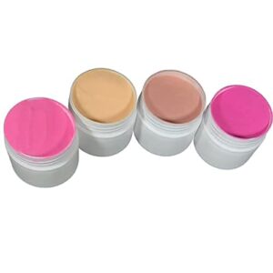 HOKAQ’s Colored Dip Acrylic Nail Powder Full Collection (Collection 16 pc> Fall Winter) (4 pc> Caramel Berry)