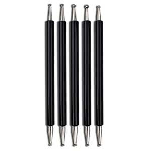 5Pcs 2-Ways Nail Art Dotting Pens Nail Art Design Manicure Tool Acrylic Handle