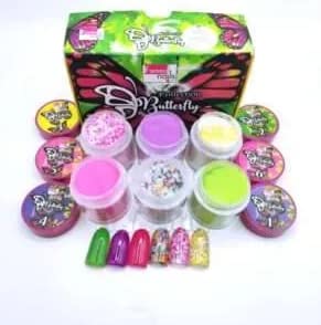 Fantasy Butterfly Acrylic Collection 6 7grms Jars