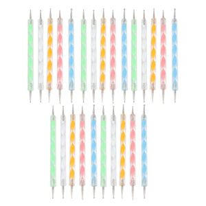 NOVAZEN Professional Nail Art Dotting Pens – 25pcs Double Ended Nail Art Tools for Stunning Nail Designs