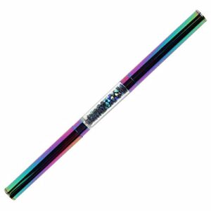 DDHUNG 1PCS Rainbow Dual-Ended Nail Dotting Pen Crystal Beads Handle Rhinestone Studs Picker Wax Pencil Manicure Nail Art Tools (Color: NT-030)