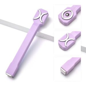 Rolabling 3-in-1 Multi-Function Nail Magnet Tool for Cat Eye 3D Nail Art Strong Suction Double-Head Magnet Pen for Gel Polish DIY Home Use and Salon Nail Design (Purple>1)