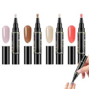 Polishey Nails Pens – Gel Nail Polish Set | Quick Dry Nail Pens | Long Lasting Manicure Gel Varnish | Easy Application Kit For Beginners>Pens For Home Salon Use