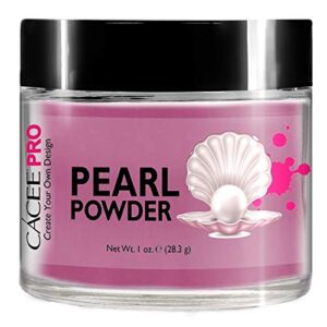 Acrylic Powder for Nails> Pearl Color Nail Art> 1oz Jar by Cacee> For Professional Acrylic Nail Kit> Premix of Pigments> Pearlescent & Metallic Effects (Purple Orchid #75)