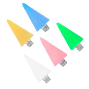 CANIGHT Diy Nail Art Tool Set 5pcs Acrylic Pen Tips Manicure Pen Tips Pen Replacement Tips Great for Bead Rhinestone Gem Art