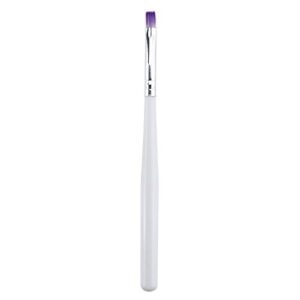 YUNSI Nail Pens 2pcs 13cm Nail Brush Pen Manicure Tool Nail Art Pen Brush Manicure White Handle Draw Pen for Nail Art