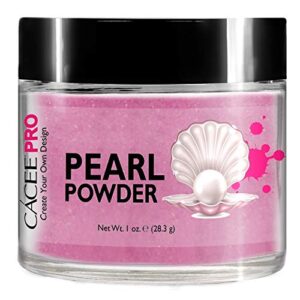 Acrylic Powder for Nails> Pearl Color Nail Art> 1oz Jar by Cacee> For Professional Acrylic Nail Kit> Premix of Pigments> Pearlescent & Metallic Effects (Orchid Pink #37)