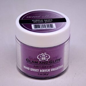 Glam Glits MOOD EFFECT ACRYLIC POWDER 1 oz Purple Skies ME1025