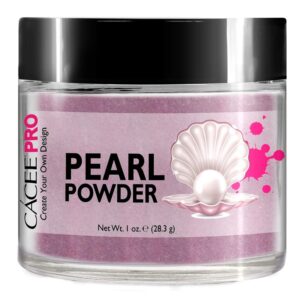 Acrylic Powder for Nails> Pearl Color Nail Art> 1oz Jar by Cacee> For Professional Acrylic Nail Kit> Premix of Pigments> Pearlescent & Metallic Effects (Heather Purple #12)