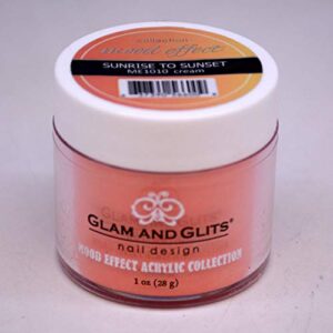 NEW!! Glam and Glits Mood Effects Nail Powder> Sunrise to Sunset (Creme)> 1 oz.