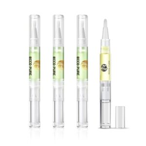 Cuticle Protector Pen for Nail Art and Nail Growth – Manicure & Pedicure Treatment for Brittle>Breaking Nails – Nail Tool with Green Pear & Citrus Scent – 1 Pack