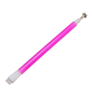 WOIWO 1PCS Nail Art Magnet Stick Cat Eye Double Head Magnet Nail Polishing 3D Line with Flower Effect Strong Magnetic Pen Tool