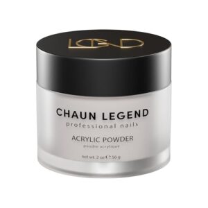 Chaun Legend Acrylic Powder> 2 Oz Long Lasting Salon Quality> Bubble Free> Self Leveling Professional Manicures> Fake Nails> Carving & Extensions> Happy Place