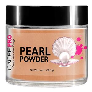 Acrylic Powder for Nails> Pearl Color Nail Art> 1oz Jar by Cacee> For Professional Acrylic Nail Kit> Premix of Pigments> Pearlescent & Metallic Effects (Pastel Camel #79)