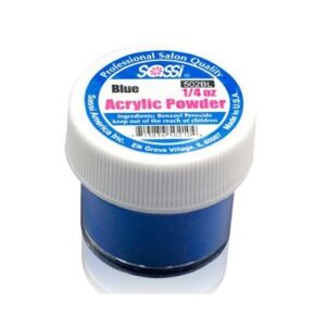 1/4 Ounce Blue – Acrylic Powder by Sassi for Beautiful Nails