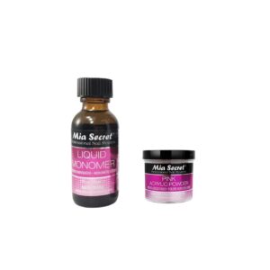 Mia Secret Liquid Monomer 1 oz and Pink Powder 8 oz