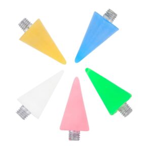 OHPHCALL 5pcs Diy Nail Art Tools Acrylic Pen Tip Replacement for Wax Rhinestones Picker Nail Pen Art