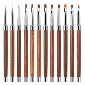 YMGSCC Gel Nail Art Design 3D Gel Polish Manicure -thin Line Drawing Pen Dotting Painting Carved Brush Pen Tools