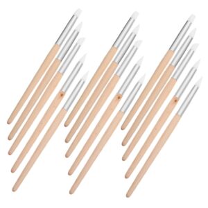 STAHAD 15pcs Dial Cleaning Stick Clay Sculpting Household Polymer Clay Tools Sculpting Supply Professional Sculpture Pens Nail Art Convenient Clay Tools Wood Pottery Tools Double Head>17.5X0.8CM