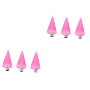 FOMIYES 2sets Nail Art Pen Point Drill Pen Replacement Diy Nail Art Tools Manicure Tool Set Fine Tip Rhinestone Tip 3pcs*2