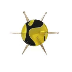 Yellow Nail Dotting Pen Handle Nail Salon Disc Nail Drill Point Nail Art Dotter UV Gel Point Pen Manicure Wax Head Pen Nail Rhinestone Picker, Nail Dotting Tools