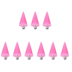 FRCOLOR 3sets Diy Nail Art Pen Set Acrylic Dotting Pen Tip Rhinestones Picker Nail Wax Replacement Tips Perfect for Salon or Home Use 3pcs*3