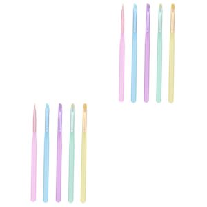 minkissy Pcs Nail Art Brushes Set Gel Polish Nail Art Pens Painting Tools Elegant Manicure Kit for Friends Family