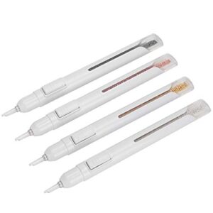 Nail Painting Pen, 2800pcs Steel Balls Rose Gold Dotting Pen 4pcs DIY Decoration Nail Art Dotting Pen, Gold Dotting Pen 4pcs Professional for Manicure Tools(1.2mm)