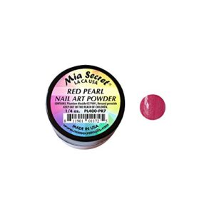 Mia Secret Nail Art Powder Pearl Collection – .25 oz (Red Pearl)