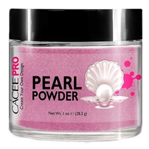 Acrylic Powder for Nails> Pearl Color Nail Art> 1oz Jar by Cacee> For Professional Acrylic Nail Kit> Premix of Pigments> Pearlescent & Metallic Effects (Lavender Purple #60)