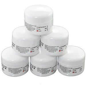 Beauties Factory 6 x Clear Color Crystal Acrylic Powder Nail