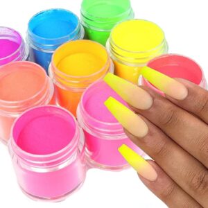 Acrylic Powder Neon 5g | Professional Nail Accessory | Pigment Crystal Powders For Nail Polish | Nail Art Decorations | RIKONKA (YGAP-1)