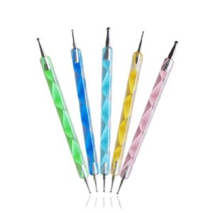 Healthy Clubs Two Way Dotting Pen Marbleizing Tool Set, Multicolour – 5 Piece
