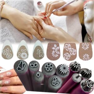 Nail Art Seal Pen Set>Nail Design Tool>Nail Art Tools with Different Patterns,Nail Art Pen Nail Stamping Plate Nail Art Stamper Kit (10pcs)