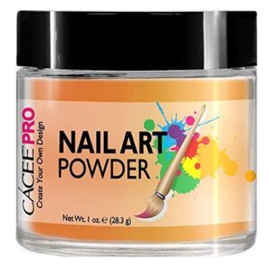 Acrylic Nails Color Acrylic Powder For Nail Art> 1oz Jar by Cacee> For Any Professional Acrylic Nail Kit> Premix of Pigments> Glitter> & Metallic Effects (Honey Yellow #22)