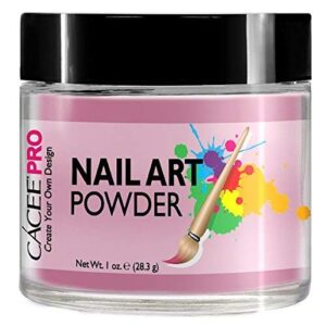 Acrylic Nails Color Acrylic Powder For Nail Art> 1oz Jar by Cacee> For Any Professional Acrylic Nail Kit> Premix of Pigments> Glitter> & Metallic Effects (Lavender #48)