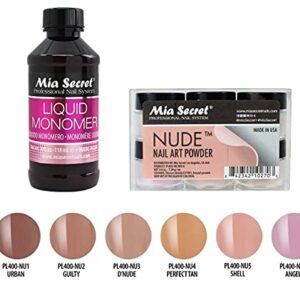 Mia Secret – Monomer 4 oz + Nude 6 Colors Set