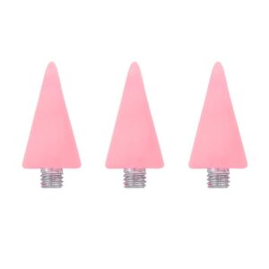 Minkissy 3pcs Nail Rhinestones Picker Wax Tips Wax Replacement Head for Dual Ended Wax Nail Rhinestones Picker Pencil Dotting Pen Studs Picker