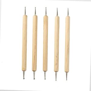 10pcs Nail Dotting Tools Kit for Nail Art, Tracing Stylus Ball Embossing Sculpting Set