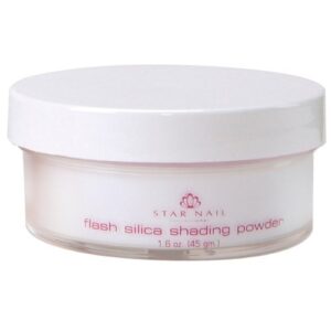 STAR NAIL Flash Silica Shading Powder White 1.6 oz.