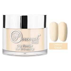 PERCEVALNAIL Dip Acrylic Powder Nail Salon Quality | Pastel Lemonade | Lemon Glaze 2oz (Y002)