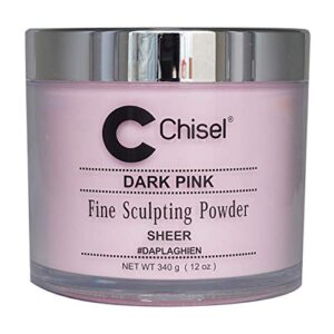 Chisel (Dap La Ghien) – 100% Pure Nail Sculpting Powder – Pink & White Collection – 12oz (DARK PINK)