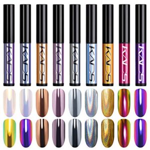 Rolabling Nail Powder Air Cushion Pen Mirror Effect Nails Powder Holographic Chrome Pigment Nail Decoration Nail Art Tool