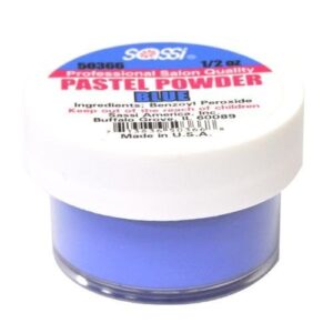 1/2 Ounce Blue – Pastel Powder by Sassi for Beautiful Nails