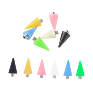 HONMEET Diy Nail Art Tools Set 5pcs Acrylic Pen Tips Manicure Pen Tips Pen Replacement Tips for Home Use