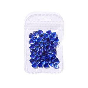 npkgvia Crystal Star Sky Nail Enhancements Diamond Fancy Love Diamond Nail Decoration Accessories Flat Bottom Diamond Nails 3D (B> A)